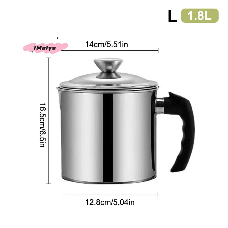 Stainless steel oil filter pot set and components