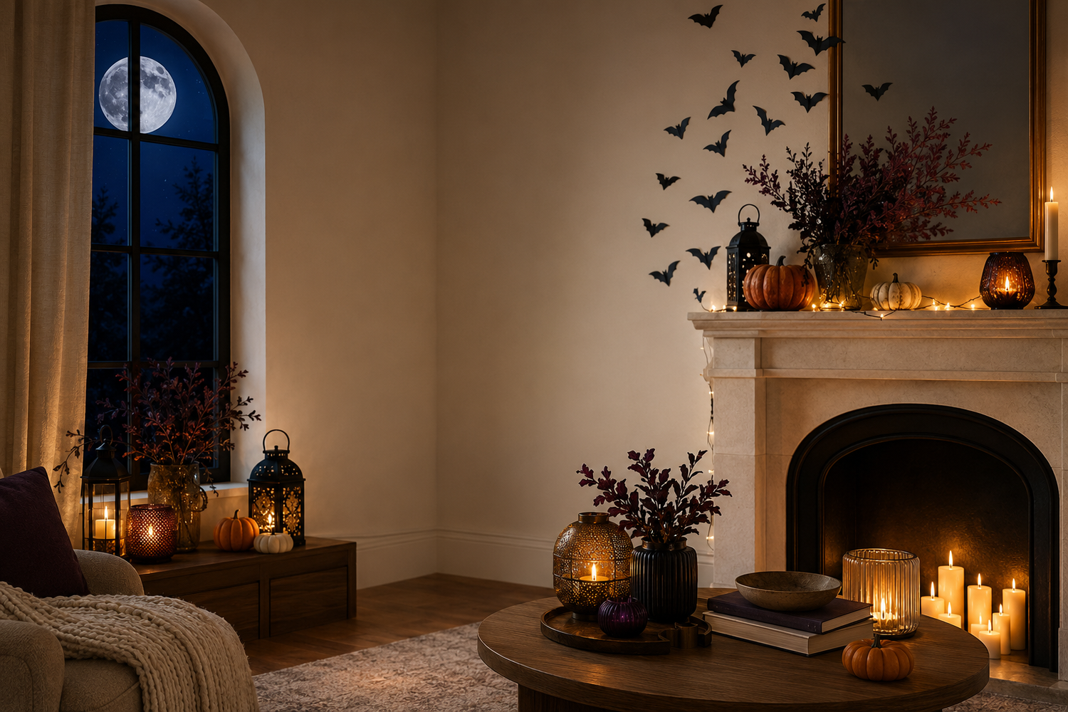 Layered Pione After Dark Halloween living room atmosphere