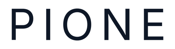 Pione wordmark in ink